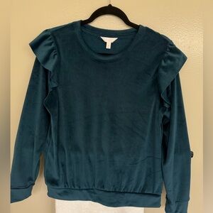 LC Lauren Conrad Teal Long Sleeve Shirt